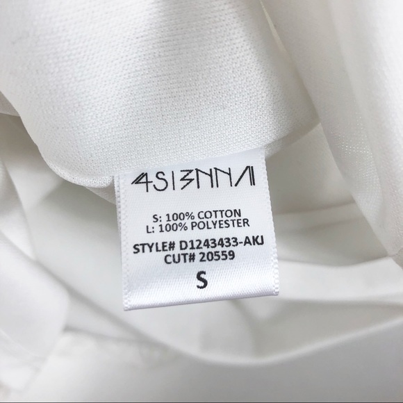 4SI3NNA White Off The Shoulder Eyelet Mini Dress - Picture 10 of 13